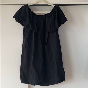 Black off the shoulder dress